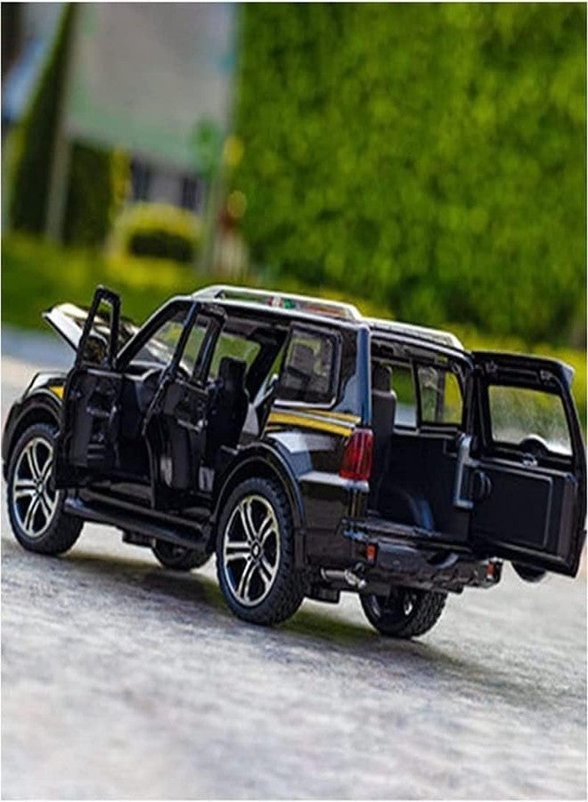 FEXXA سيارة FEXXA ميتسوبيشي باجيرو بمقياس 1.32، مصنوعة من سبيكة معدنية حصرية، تعمل بنظام السحب للخلف، نموذج مصغر مع صوت وإضاءة، لعبة سيارة صغيرة للأطفال، سيارة لعبة معدنية مع صوت وإضاءة - Image 4